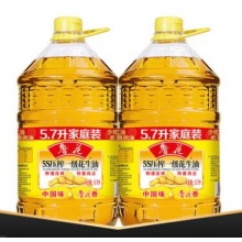 【鲁花直销】鲁花5S压榨一级花生油5.7L*2 食用油粮油