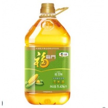 超定制 福临门非转基因压榨玉米油5.436L/桶健康食用油10斤装